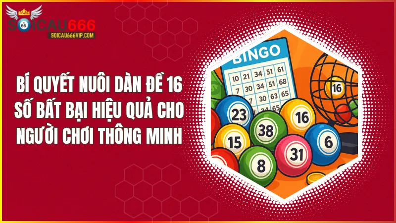 Bí quyết nuôi dàn đề 16 số bất bại: Tăng cơ hội chiến thắng lên 80%!