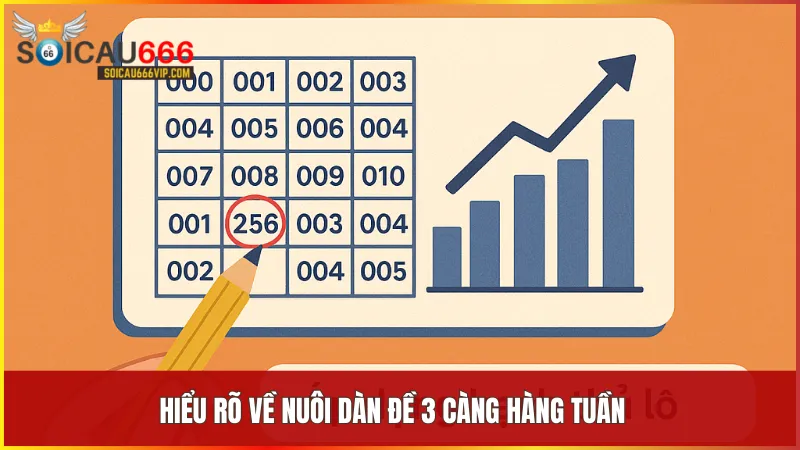 Cách nuôi dàn đề 3 càng hàng tuần hiệu quả cho người chơi thông minh 6 Học cách chọn bộ số 3 càng từ 000 đến 999 trong kỳ quay hàng tuần