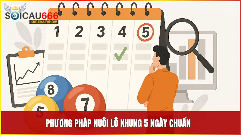 Kết hợp kỹ thuật chia vốn, phân tích lô gan và bạc nhớ giúp tăng hiệu quả khi áp dụng phương pháp nuôi lô khung 5 ngày.