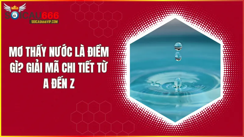 Mơ thấy nước là điềm gì? Giải mã chi tiết từ A đến Z tại Soi Cầu Vip 666